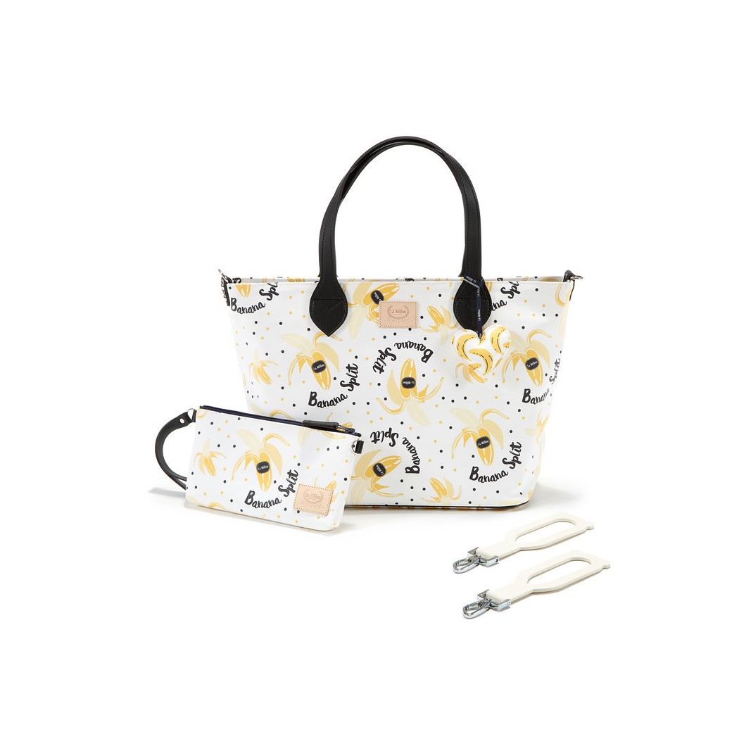 WYPRZEDAŻ Torba Large Zip z Saszetką - Banana Split Bright - Premium - La Millou Feeria