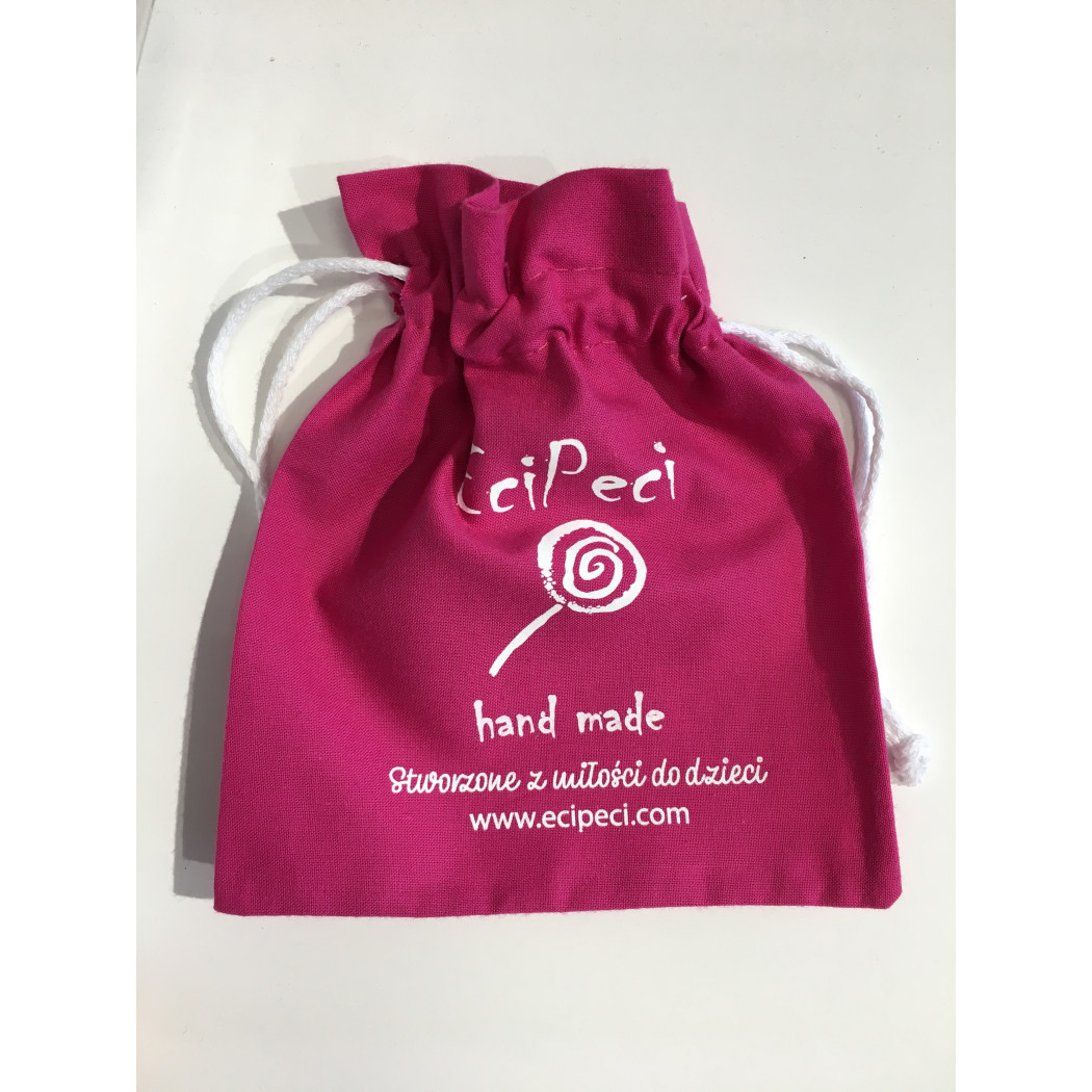 Fuksja Woreczek Etui na Słuchawki Wygłuszające EciPeci - Fuksja