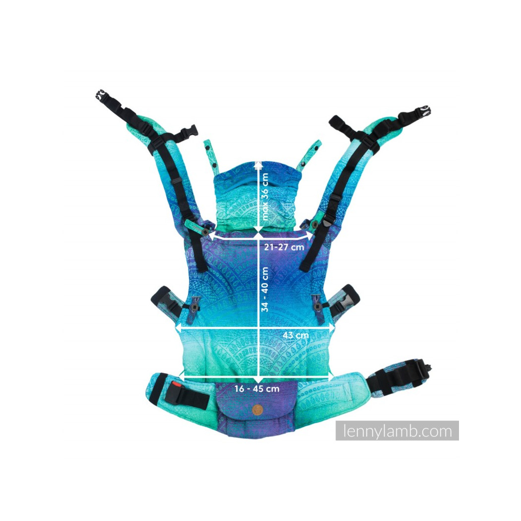 GALAKSYT - Nosidełko LennyUpGrade - Nosidełko regulowane splot tessera 100% bawełna -  Basic Line - LennyLamb