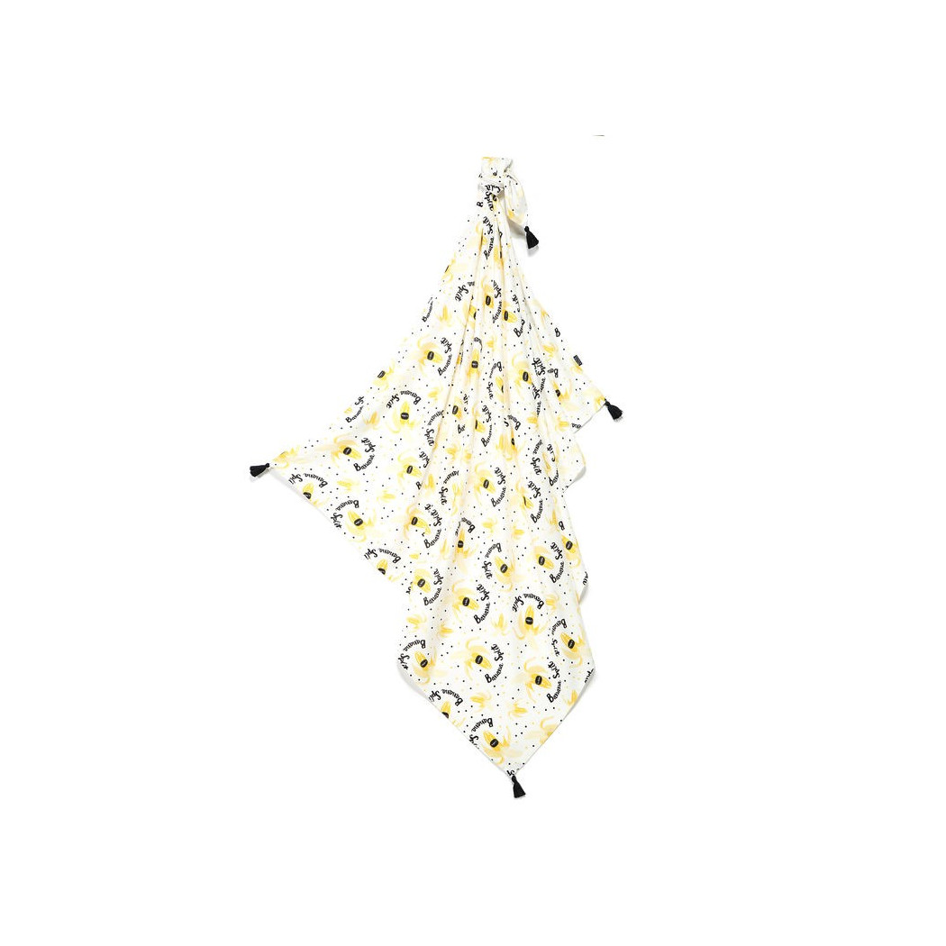 Bambusowy Otulacz - Banana Split Bright - Mgiełka - La Millou - Bamboo Fringe 100x120cm