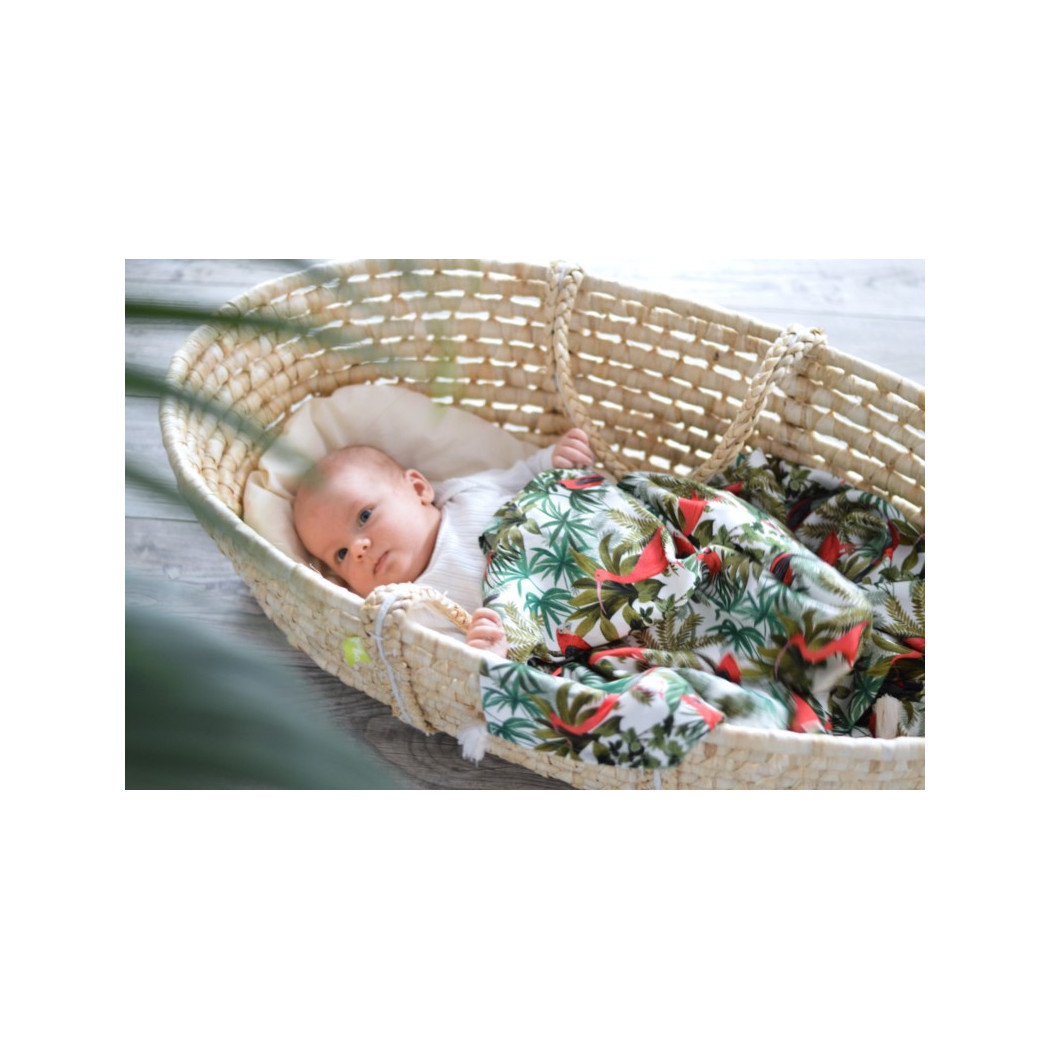 Bambusowy Otulacz - Banana Split Bright - Mgiełka - La Millou - Bamboo Fringe 100x120cm