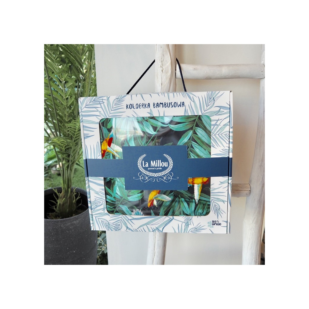 Bambusowa Kołderka - Boho Royal Arrows - Medium Size - Bamboo Bedding 80x100 - La Millou