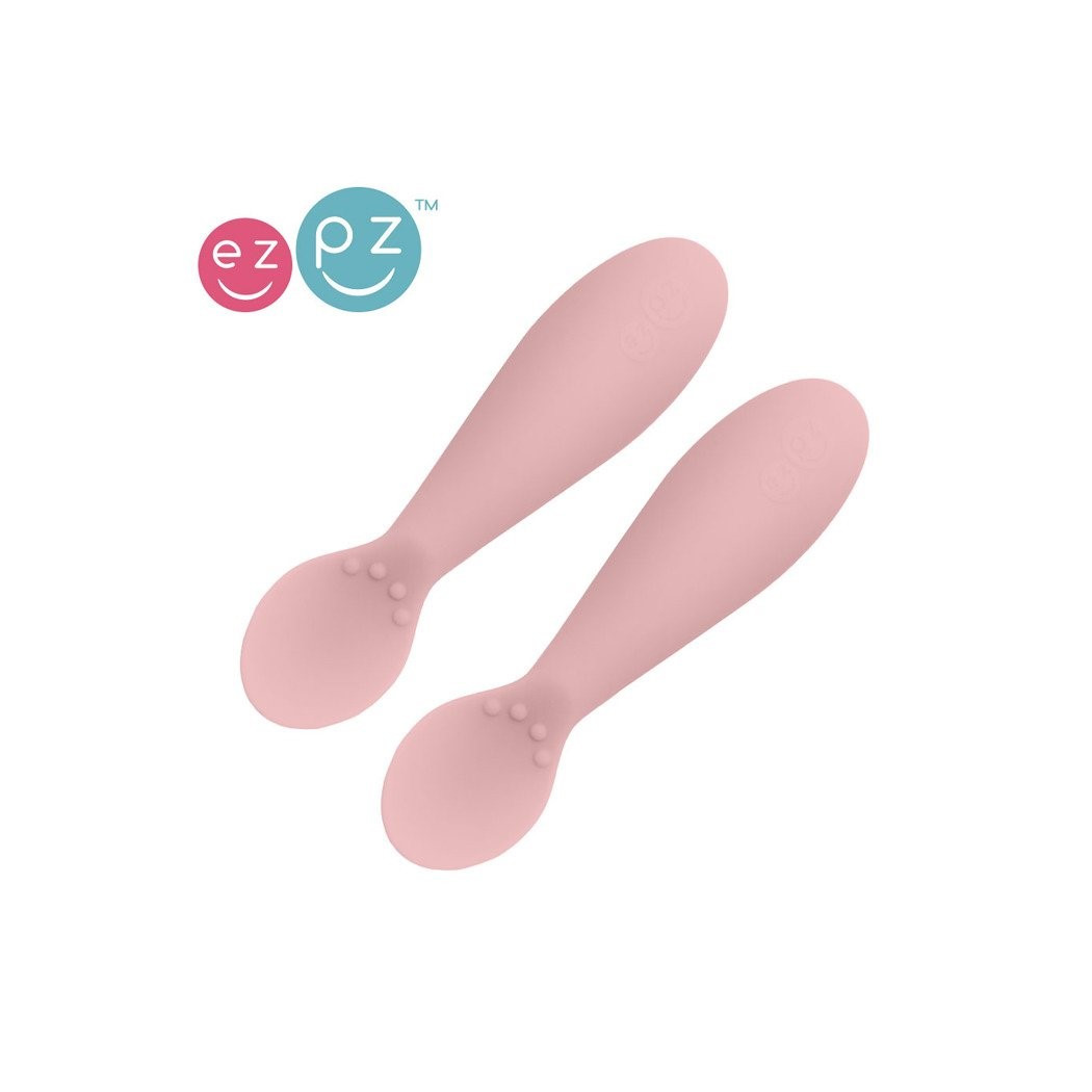 Tiny Spoon - Pastelowy Róż - Silikonowa Łyżeczka EZPZ
