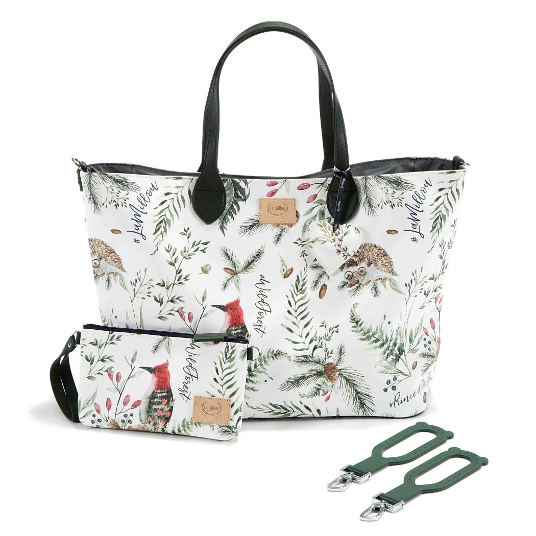Torba Large Zip z Saszetką - Forest - Premium - La Millou Feeria