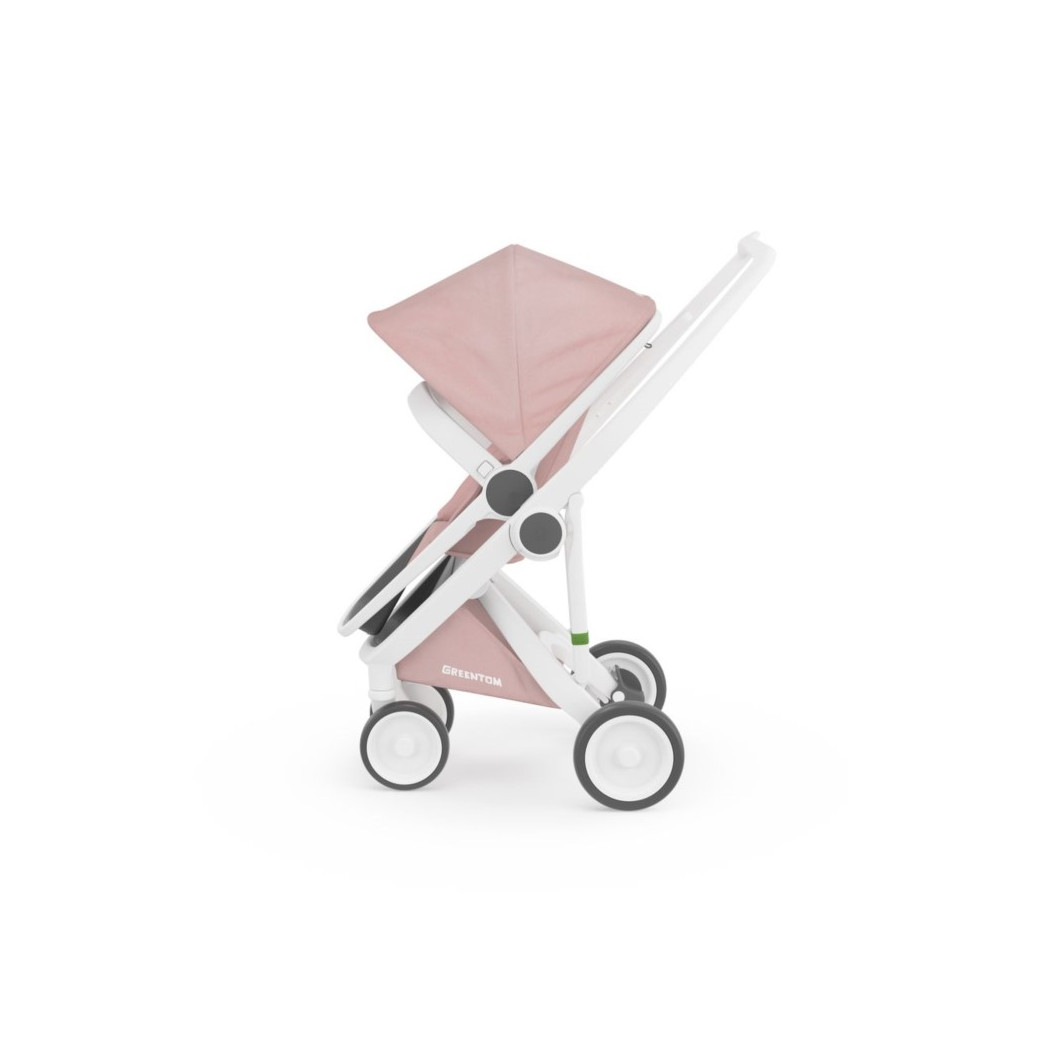 Wózek Greentom  Reversible - white - blossom / biało - pudrowo różowy