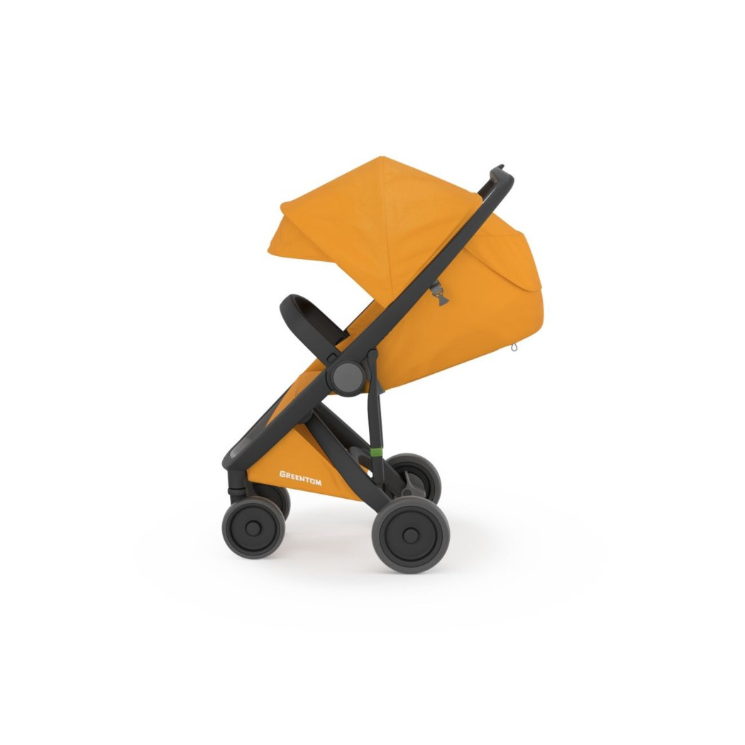 Wózek Greentom  Classic - black - sunflower / czarno - słonecznikowy