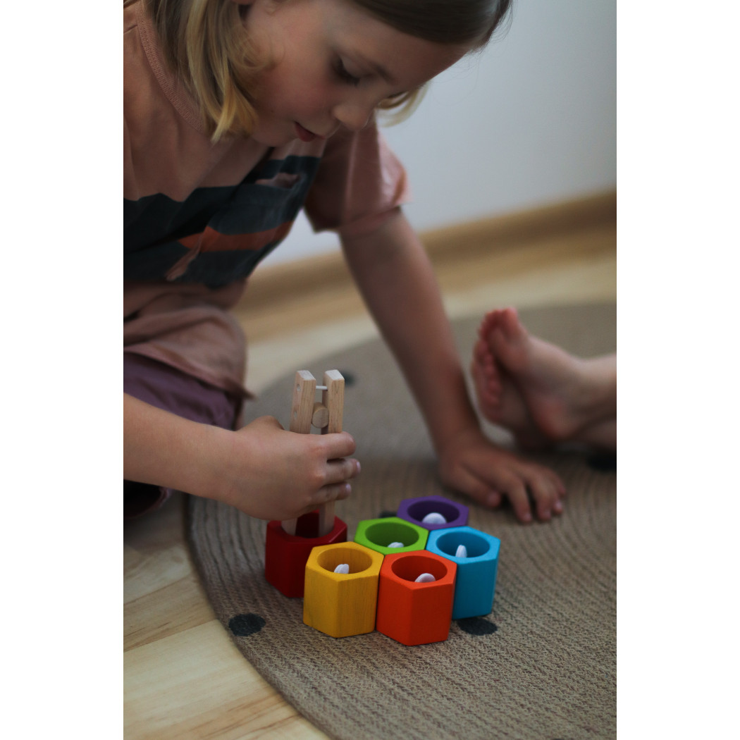 Plaster miodu z pszczółkami zabawka zręcznościowa - Plan Toys - Montessori