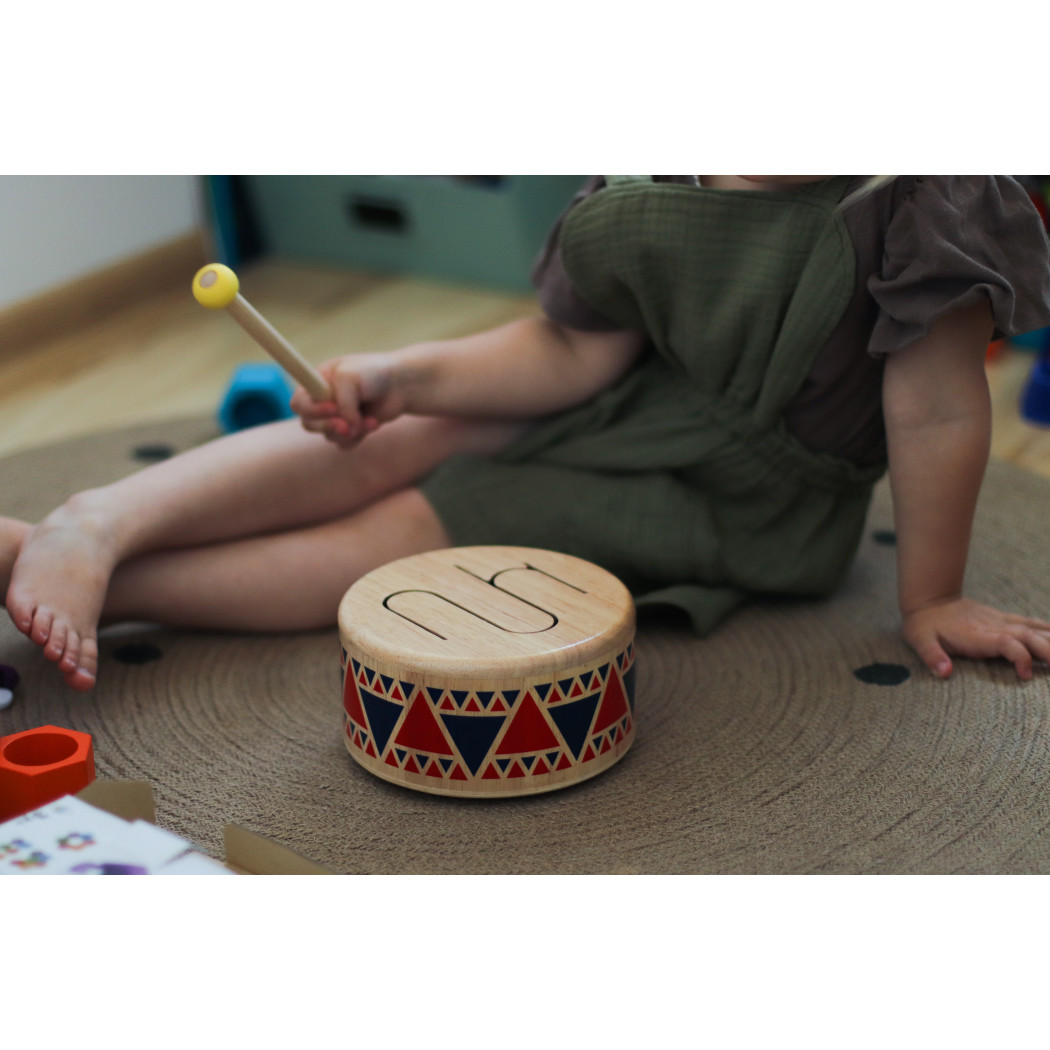 Bębenek drewniany - Plan Toys - Montessori