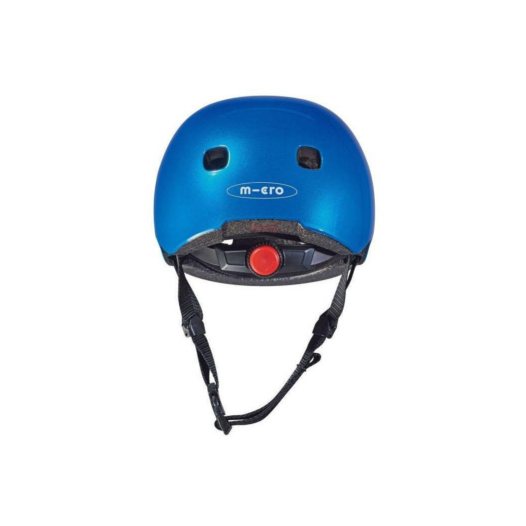 Kask LED ciemnoniebieski M (53-58 cm) - Micro