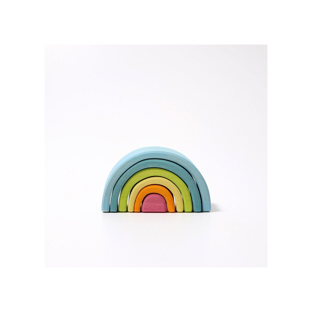 Mała Pastelowa tęcza 6-elementowa,1 + - Grimm's Grimms - Zabawka drewniana - Montessori