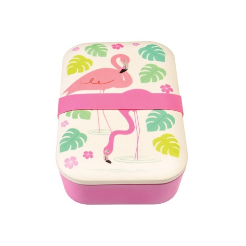 Flamingi - Lunchbox Bambusowy - Śniadaniówka - Vintage - Rex London Trade