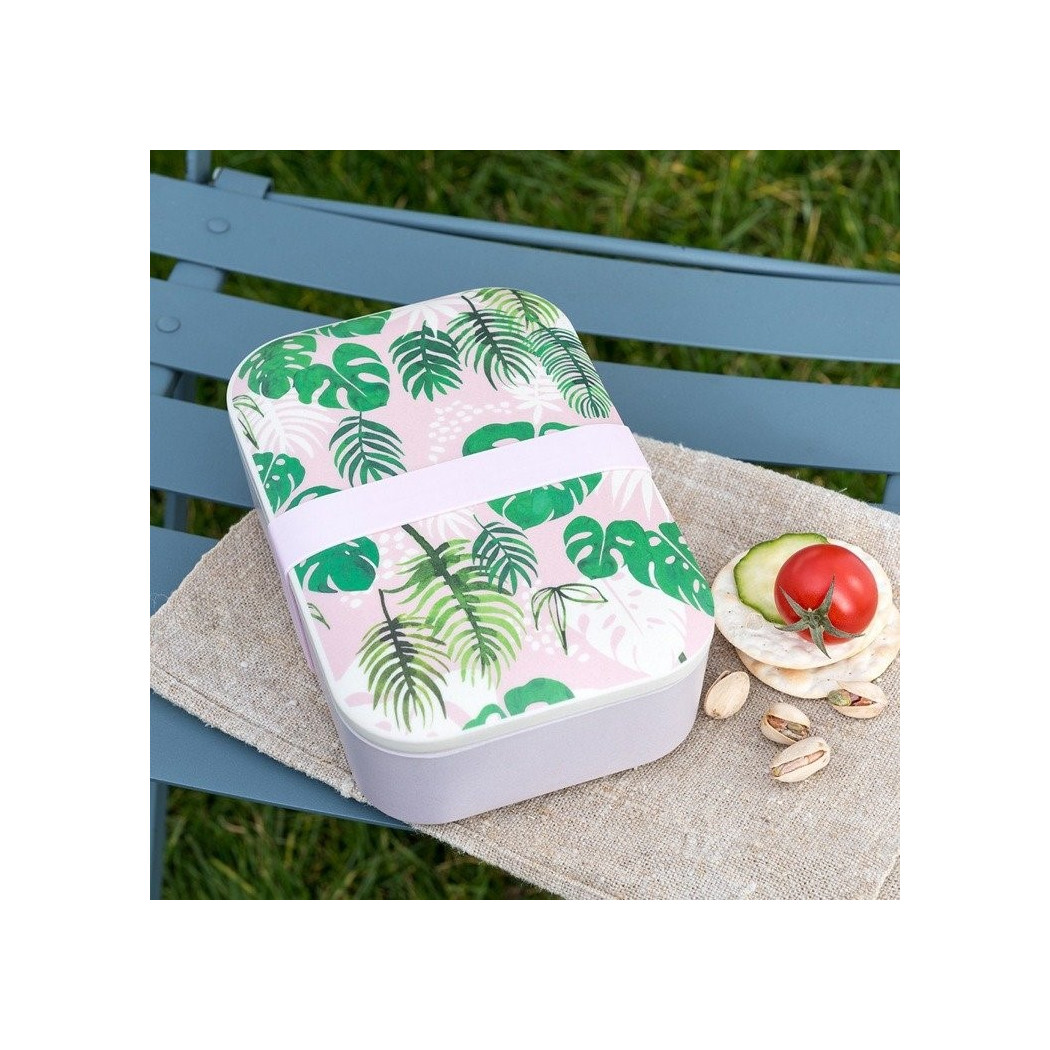 Tropikalne Palmy - Lunchbox Bambusowy - Śniadaniówka - Vintage - Rex London Trade