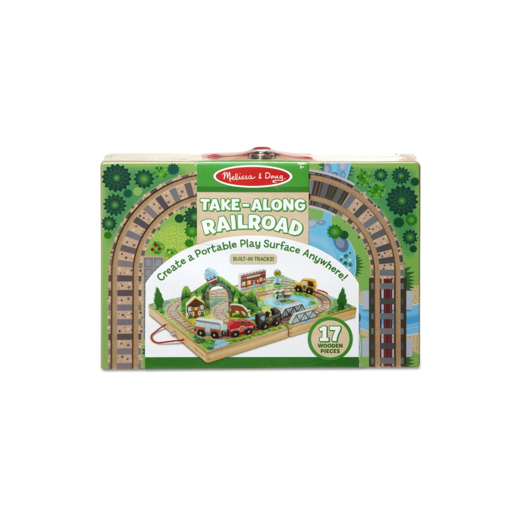 Stacja Kolejowa - Drewniana Walizka - Melissa & Doug - Montessori