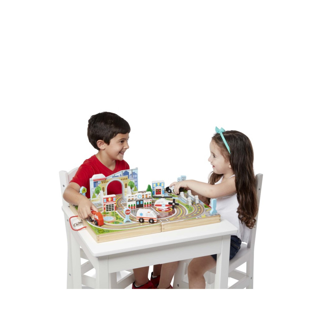 Miasto - Drewniana Walizka - Melissa & Doug - Montessori
