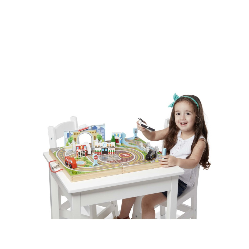 Miasto - Drewniana Walizka - Melissa & Doug - Montessori