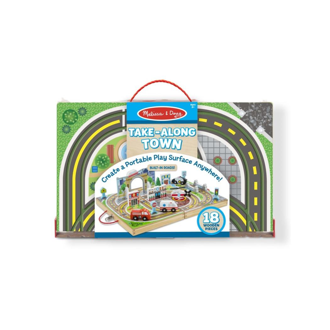 Miasto - Drewniana Walizka - Melissa & Doug - Montessori