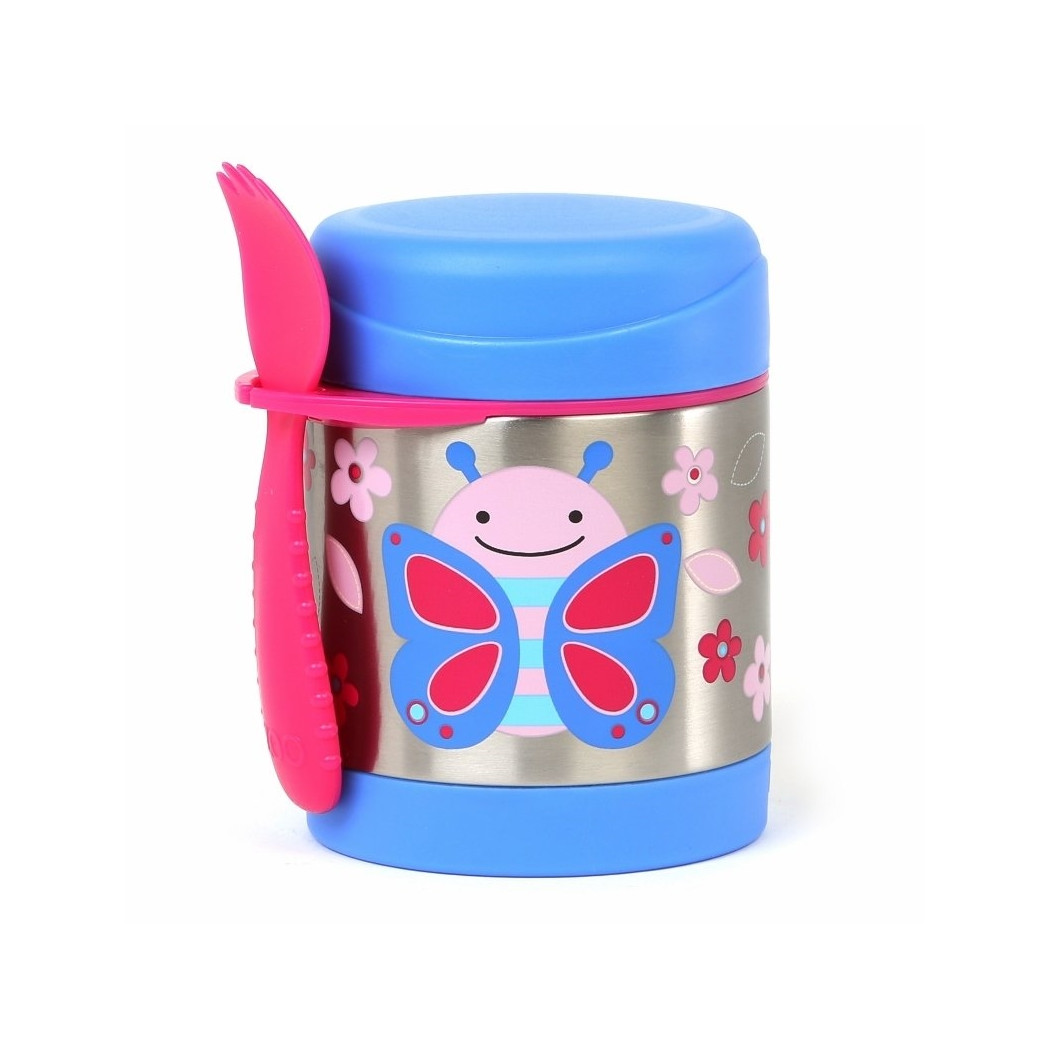 Motyl - Termos dla Dziecka na Lunch z Łyżeczką - 325 ml - ZOO - Skip Hop