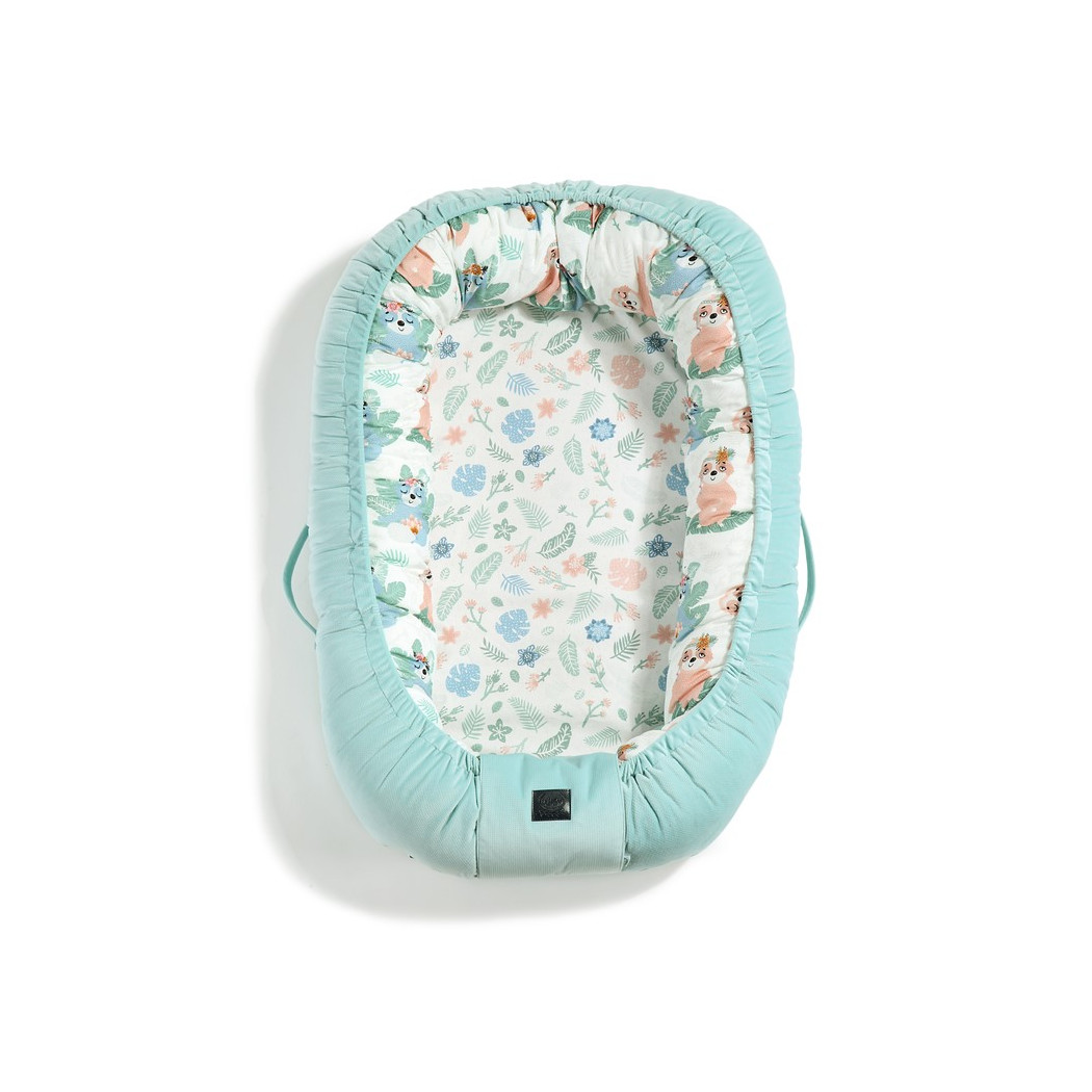 Baby Nest - Gniazdko - Yoga Candy Sloths & Audrey Mint- La Millou - Velvet Collection