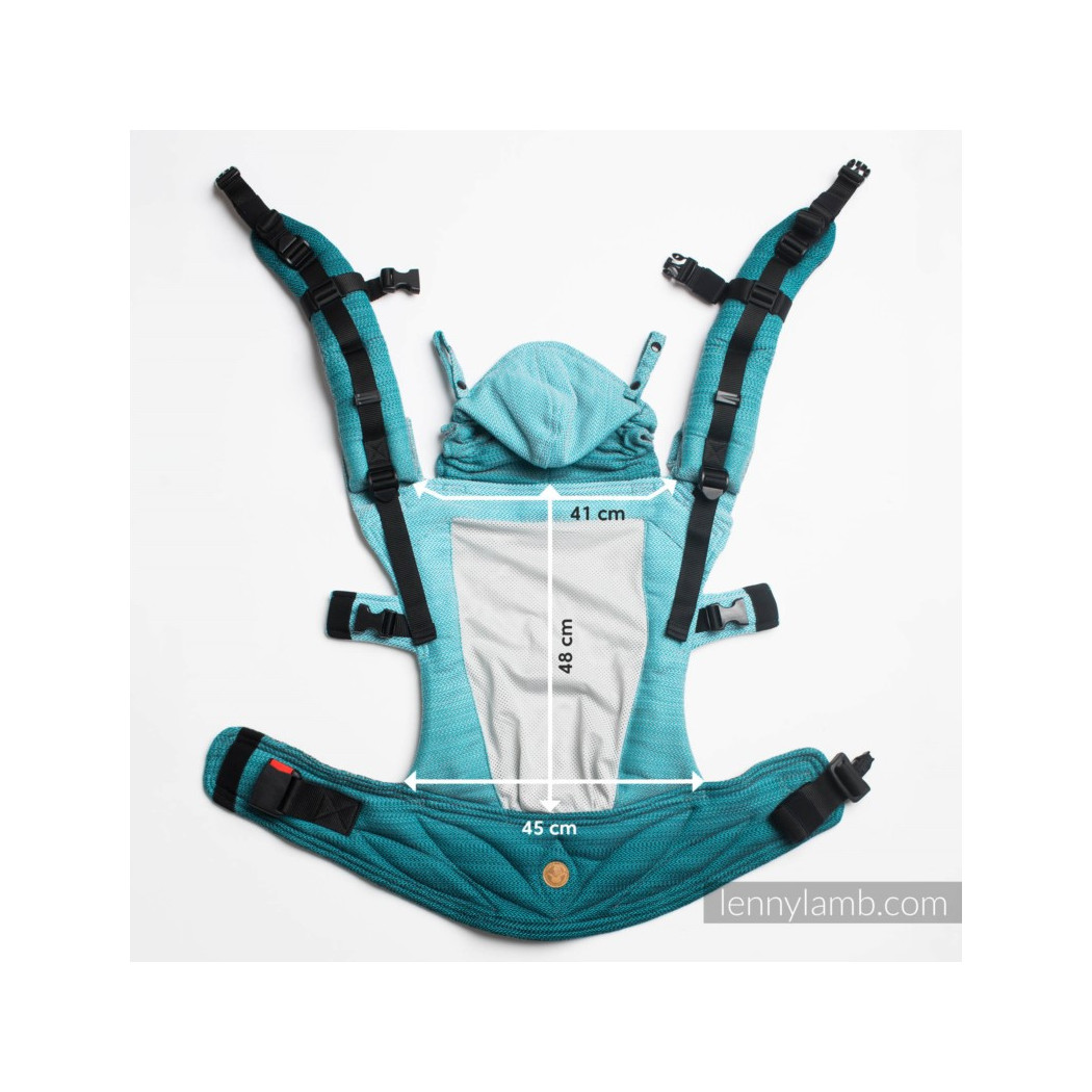 MAŁA JODEŁKA SZARA - Nosidełko Siatkowe LennyUpGrade - Moje Pierwsze Nosidełko Regulowane - Standard - LennyLamb