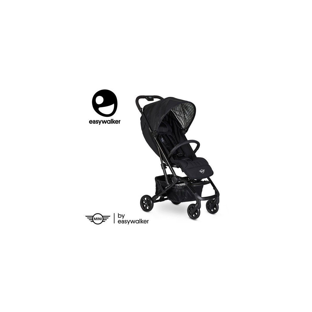 MINI by Easywalker Buggy XS - Wózek spacerowy z osłonką przeciwdeszczową Oxford Black - Easywalker