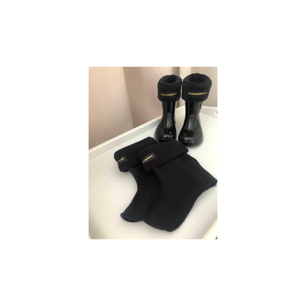 Czarny - Ocieplacz Polarowy rozm. M - kaloszepoprosze Kalosze Poproszę