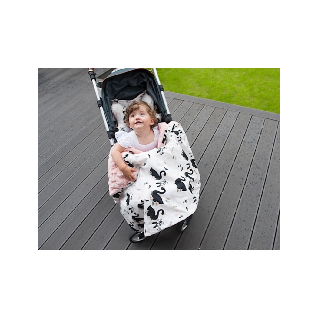 Angel's Wings - Magic Jungle - Ink - Velvet Collection -  La Millou - poduszka stabilizacyjna