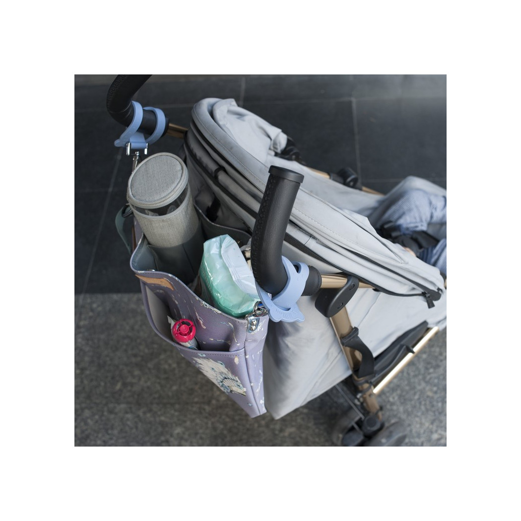 Grey Zaczepy Mocujące do Wózka - Szare - La Millou - Do Torby - Organizera