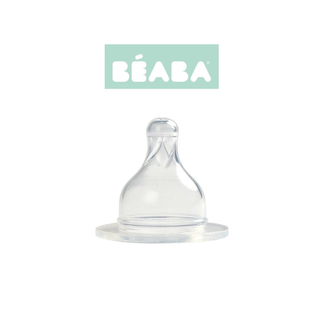 WYPRZEDAŻ Zestaw Dwóch Smoczków - 0 miesięcy+ - Wolny Przepływ - Do Butelki Szerokootworowej - Beaba