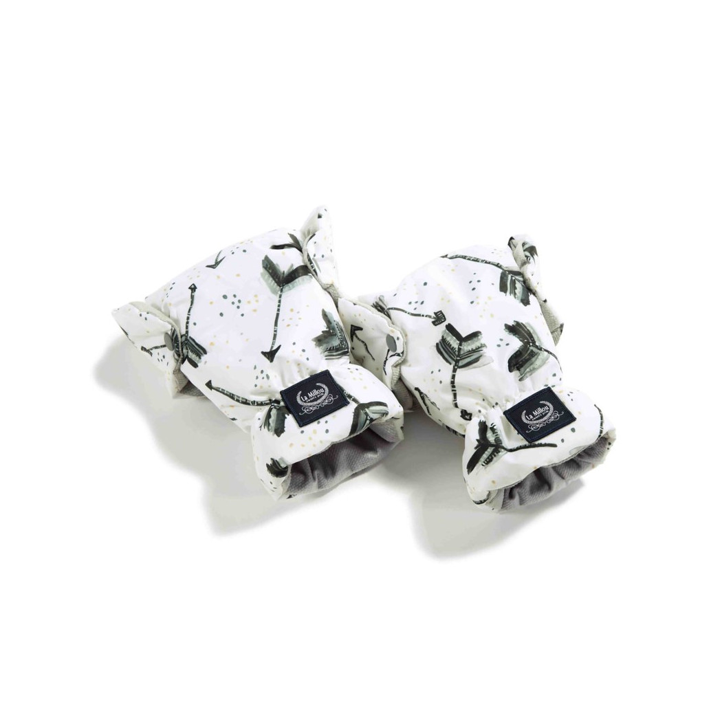 Mufka Rękawice - Aspen Winterproof - Boho Royal Arrows & Dark Grey - La Millou