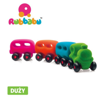Pociąg z 3 magnetycznymi wagonami sensoryczny - Rubbabu