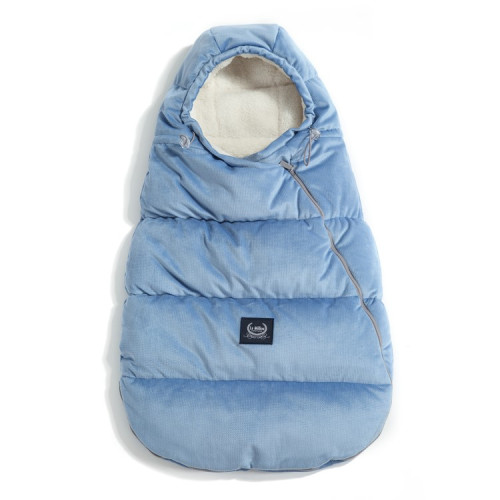 Śpiwór - Aspen Winterproof - Stroller Bag Baby - Dove Blue - La Millou - Velvet Collection