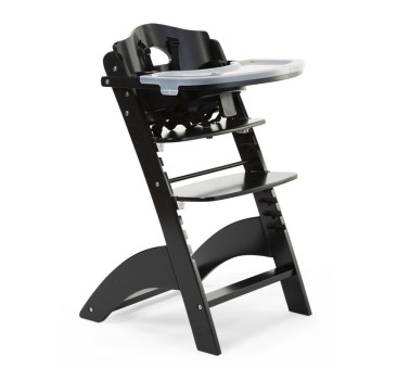 Lambda 3 - Czarne - Krzesełko drewniane do karmienia dla niemowląt - Black - Childhome