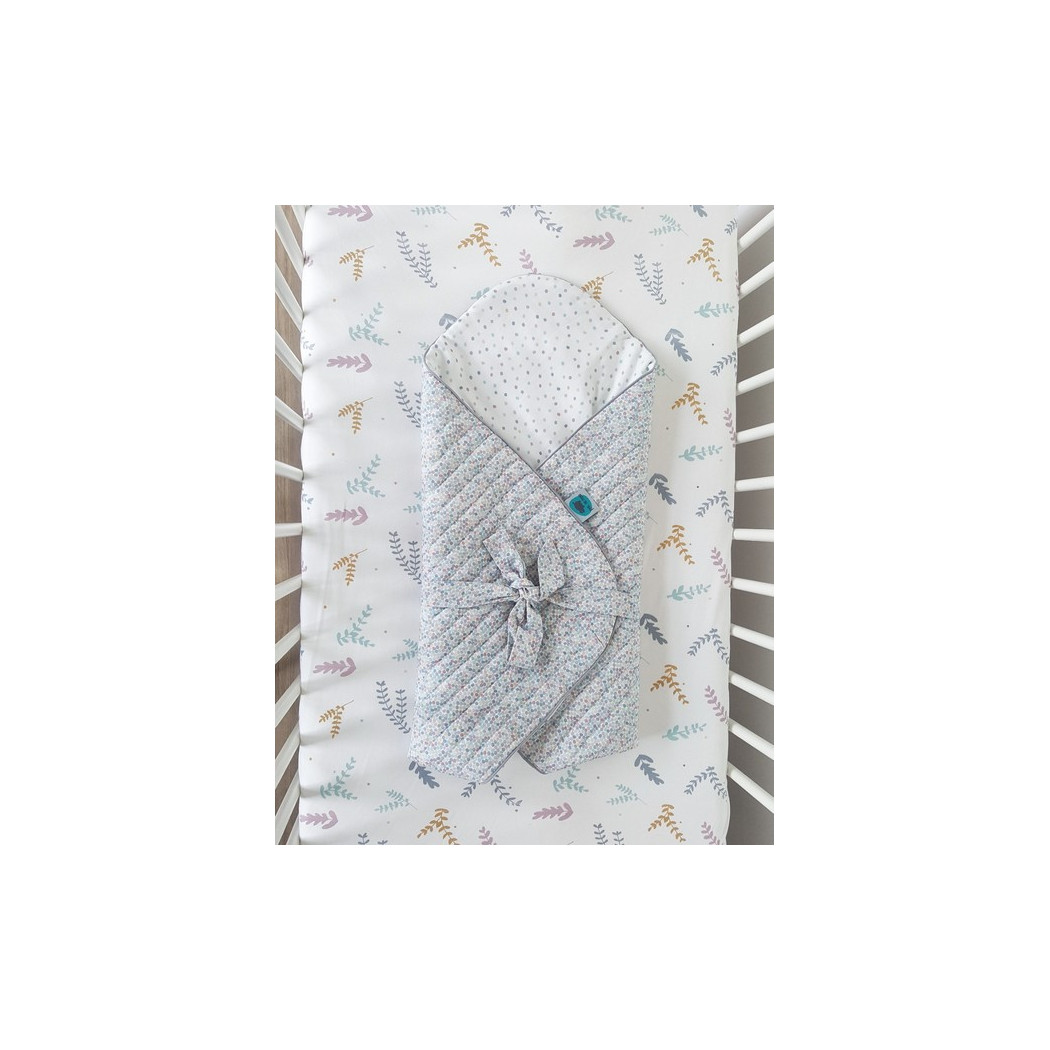 Gałązki - Prześcieradło z Gumką do Łóżeczka - 60 x 120 cm - Pink No More