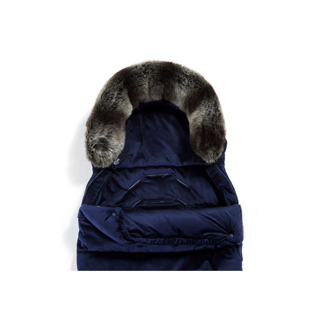 Śpiwór - Stroller Bag Uni - Aspen Winterproof - Royal Navy - La Millou - Velvet Collection