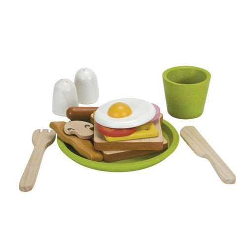 Zestaw Śniadaniowy - drewniany zestaw do zabawy - Plan Toys - Montessori