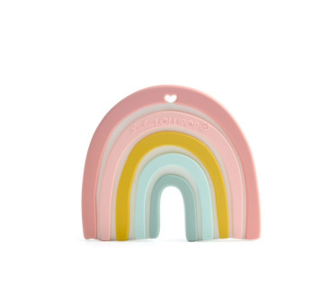 WYPRZEDAŻ Pastelowa Tęcza - gryzak silikonowy - LouLou Lollipop
