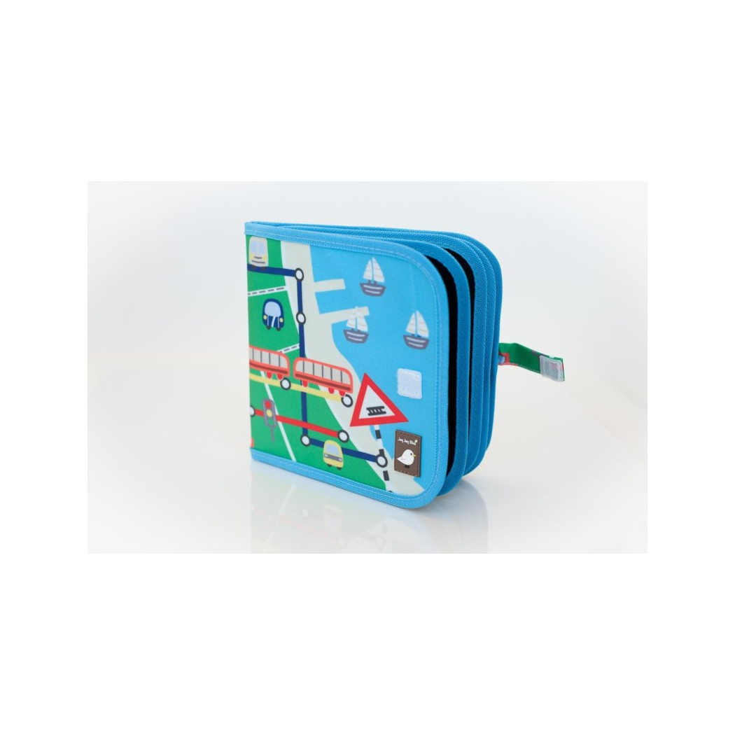 Trains/ Pociągi - Książeczka Do Rysowania Kredą - Doodle It Book - Jaq Jaq Bird