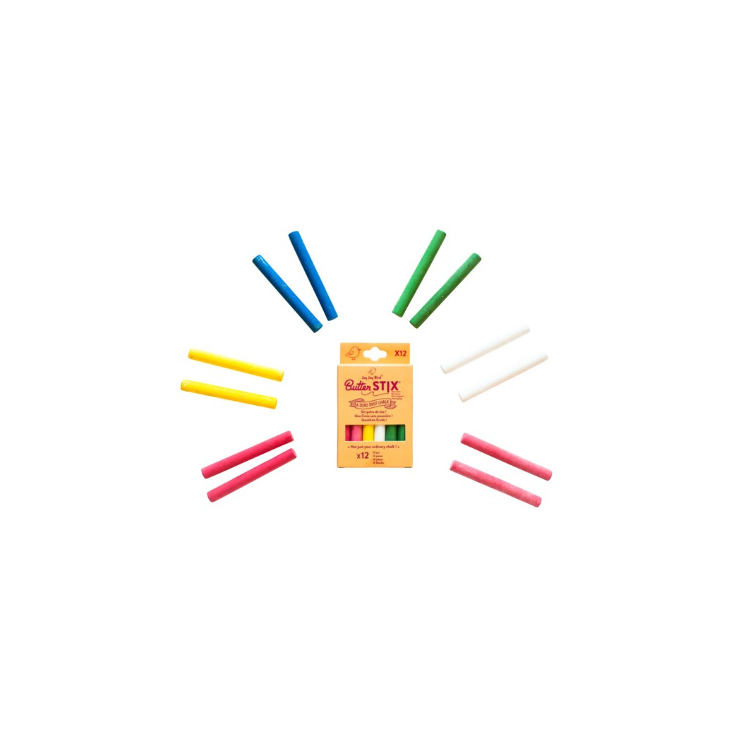 WYPRZEDAŻ Kreda - Niepyląca - 12 sztuk - Jaq Jaq Bird