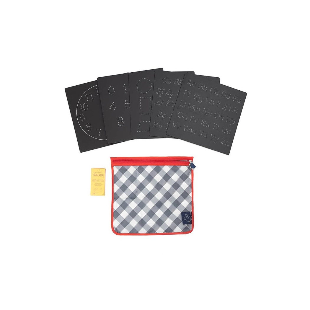 WYPRZEDAŻ Literki i Cyferki  - Tabliczki Kredowe - Zestaw 5 sztuk -  Board Series  - Jaq Jaq  Bird