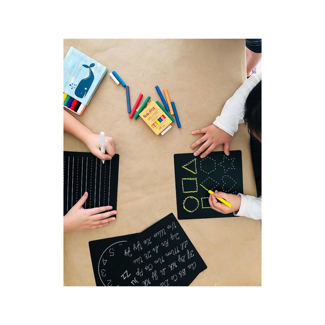 WYPRZEDAŻ Literki i Cyferki  - Tabliczki Kredowe - Zestaw 5 sztuk -  Board Series  - Jaq Jaq  Bird