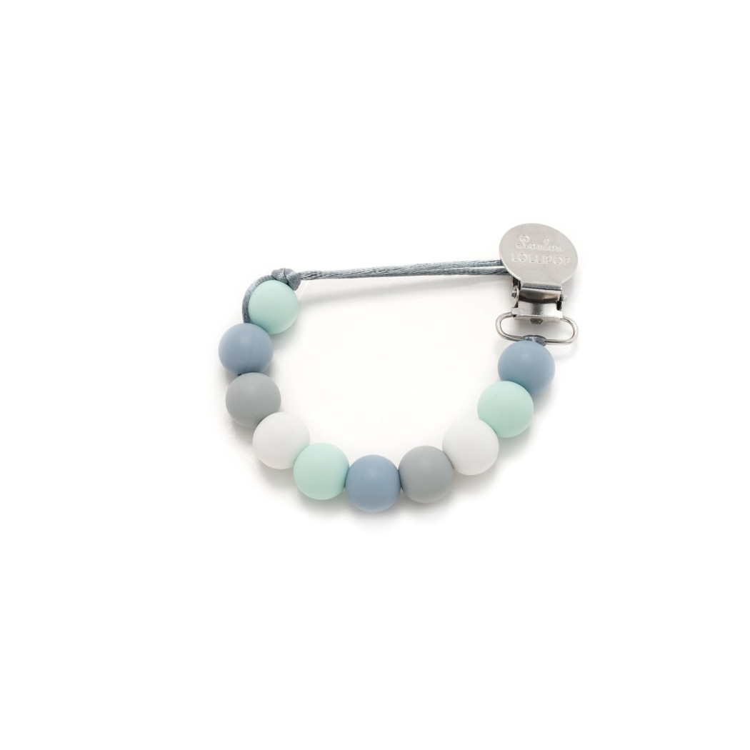 Block Blue Mint -  Zawieszka Silikonowa - LouLou Lollipop