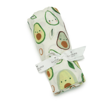 WYPRZEDAŻ Otulacz Muślinowy - Avocados - LouLou Lollipop