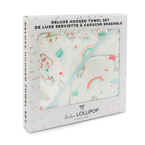 WYPRZEDAŻ Ręcznik z Kapturkiem - Llama - LouLou Lollipop