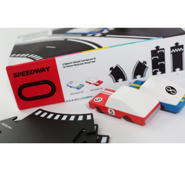 SPEEDWAY - Zestaw WayToPlay Droga do Układania + Autka Candylab - WayToPlay
