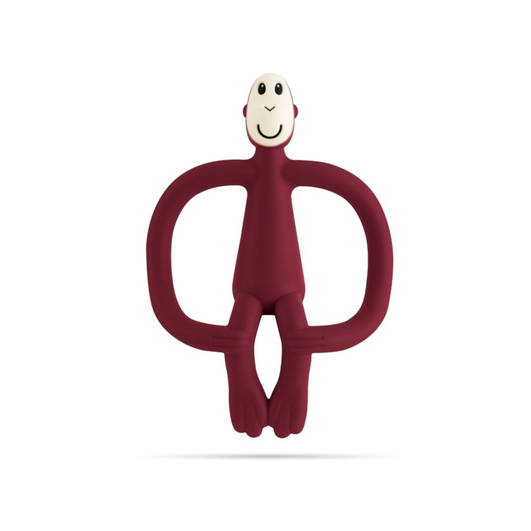 VELVET CLARET- Gryzak Dentystyczny Małpka - Bordowy - Matchstick Monkey