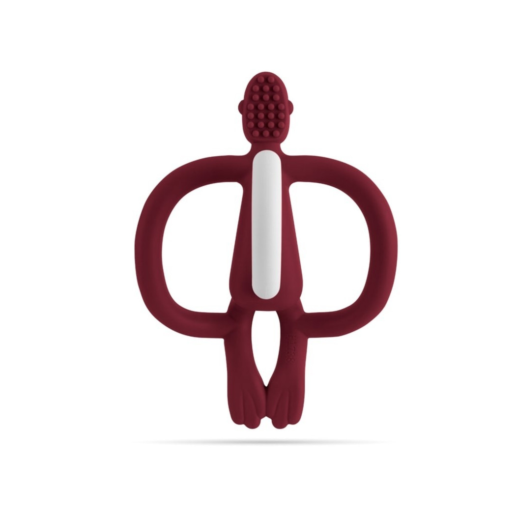 VELVET CLARET- Gryzak Dentystyczny Małpka - Bordowy - Matchstick Monkey