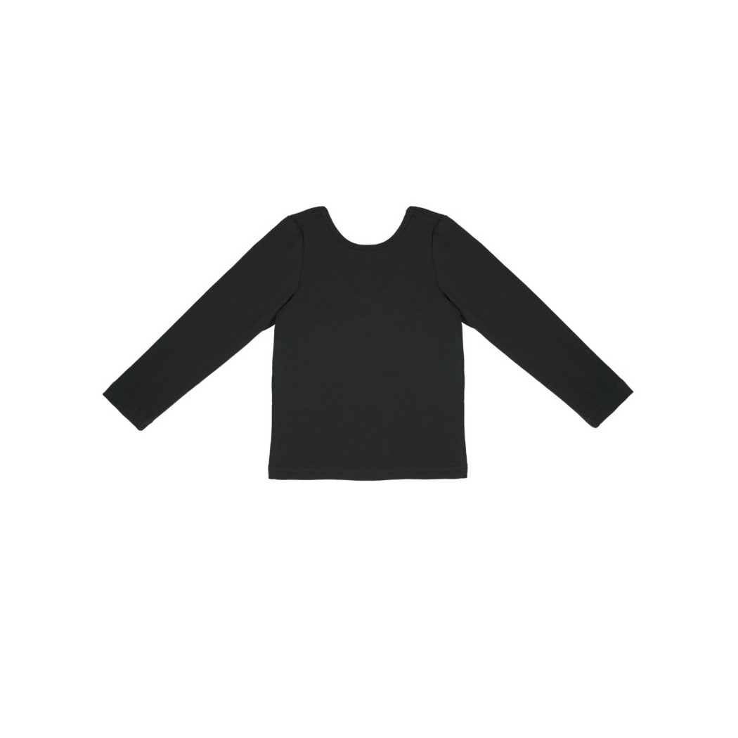 Czarna 92/98 - Bluzka Z Dekoltem Na Plecach - Manufaktura Falbanek