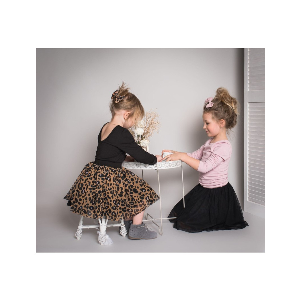 Czarna 92/98 - Bluzka Z Dekoltem Na Plecach - Manufaktura Falbanek