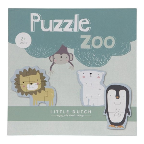 ZOO - Puzzle - 6 elementów- Little Dutch
