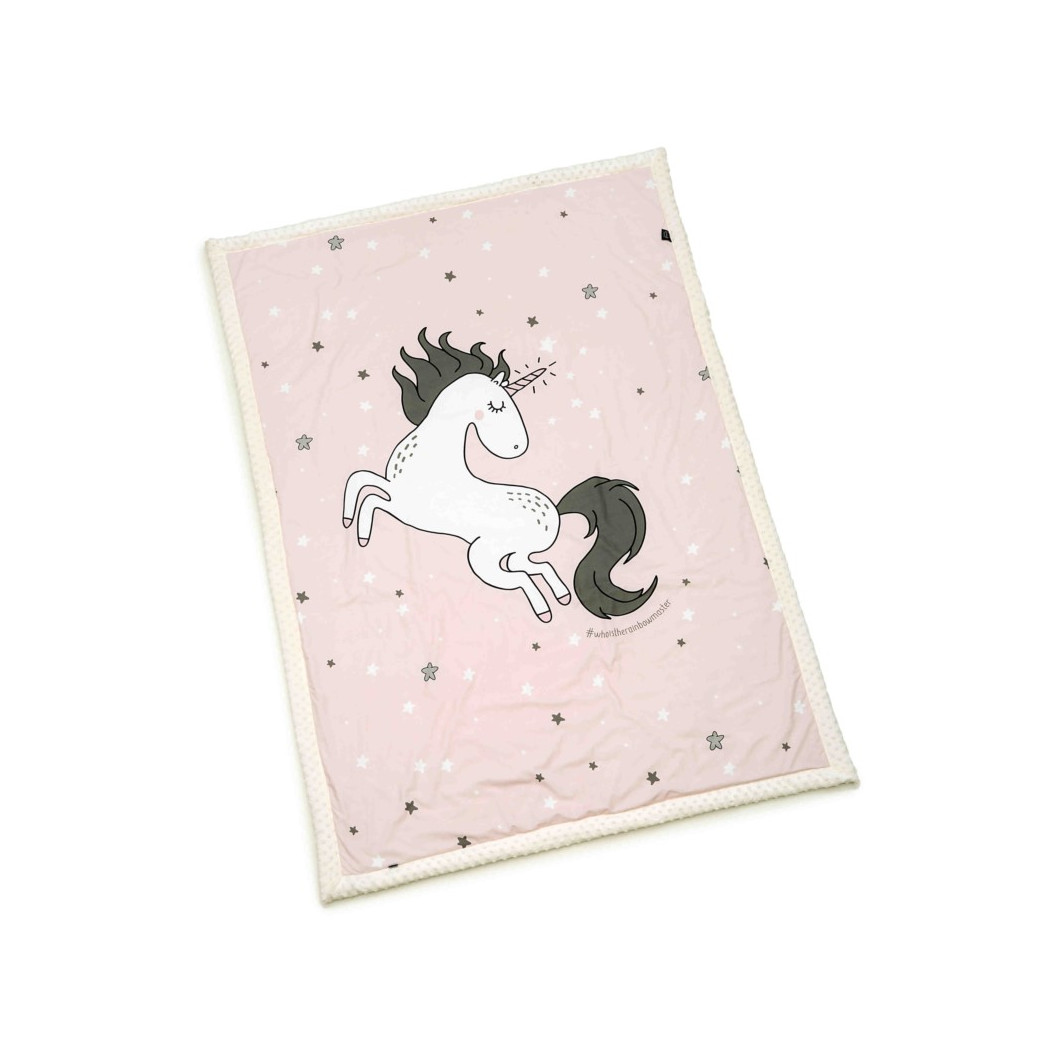 Koc/Narzuta - 140x200 cm - Unicorn Sugar Bebe & Ecru - La Millou